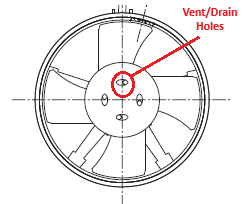 Drainage Holes in a fan